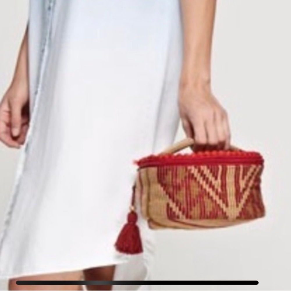 Round Bohemian Tassel Makeup Pouch